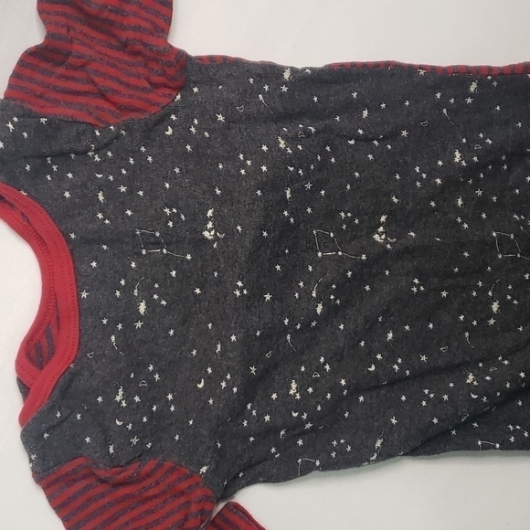 3/$30 BURTS BEES BABY Organic Starry Night Constellation Astrological Sleeper … - Picture 4 of 6
